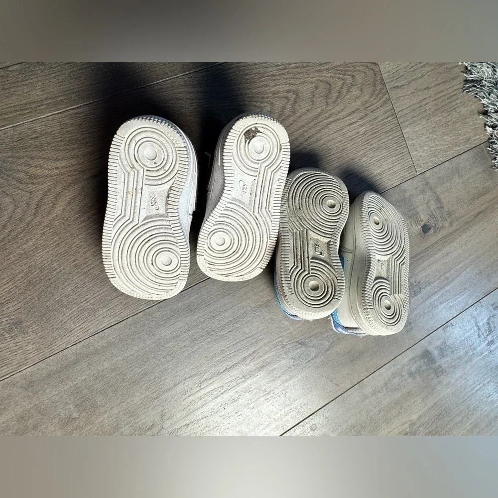 Nike Air Force 1 Toddler Size 6 Bundle White Sneakers
